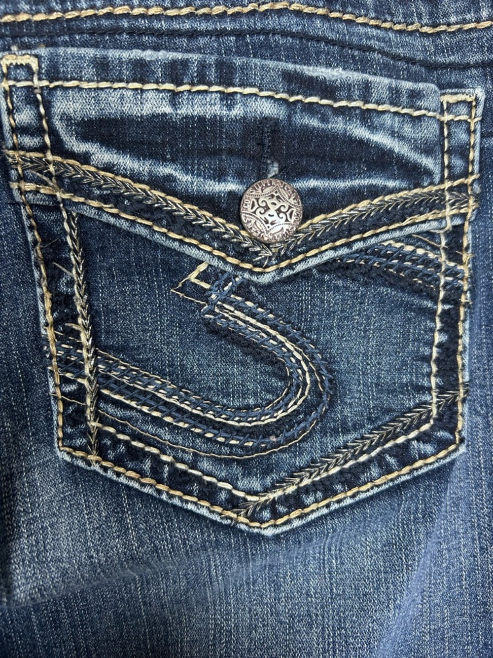 Silver Jeans Suki Mid Slim Boot Jeans Women’s Size 31x31 - Picture 6 of 16